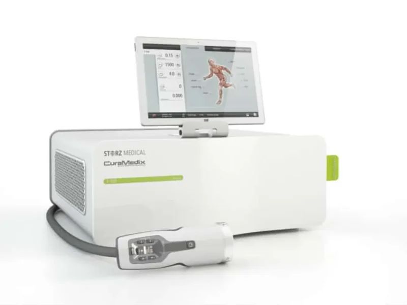 Storz Medical shockwave device used for scar tissue release treatment