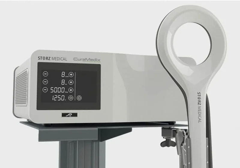 Storz Medical EMTT treatment device used in the clinic
